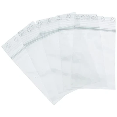 Imagen de FolderSys Bolsa con cierre a presión (100 unidades, 40 x 60 mm), transparente