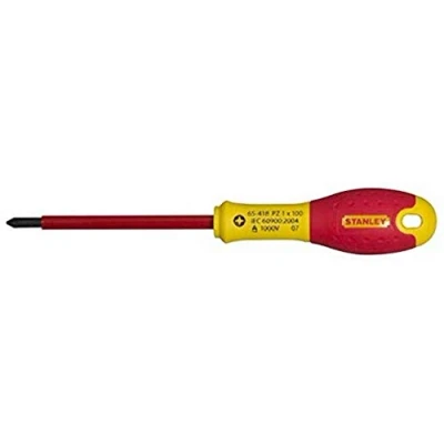 Imagen de STANLEY 1 65 418 Destornillador aislado vde 1000v FatMax pozidrive pz1 x 100 mm
