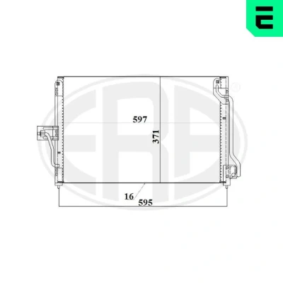 Imagen de ERA 667207 Condensador sin secador OPEL: Astra H GTC, F CC, Caravan