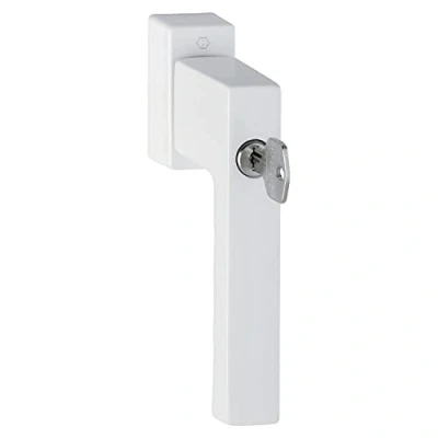 Imagen de HOPPE TOULON Manilla para Ventana con Cilindro de Bloqueo, Secu100+Secustik+VarioFit, 90, 7x32 42 mm, Blanco RAL 9016, ref. 10764848