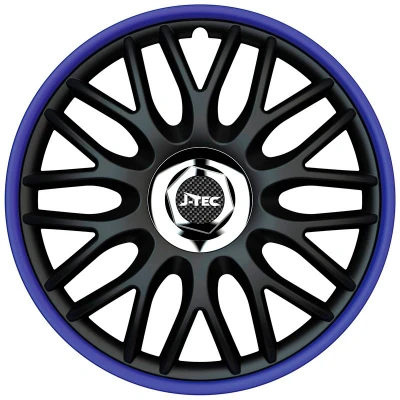 Imagen de J TEC Orden R J13518 Tapacubos 13Pulgada negro, Azul, cromo