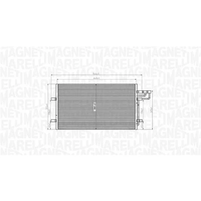Imagen de Condensador, aire acondicionado MAGNETI MARELLI 350203915000
