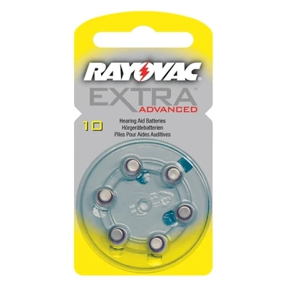 Imagen de Rayovac RAHA10 Baterías Extra avanzadas para audífonos (Pack de 6)
