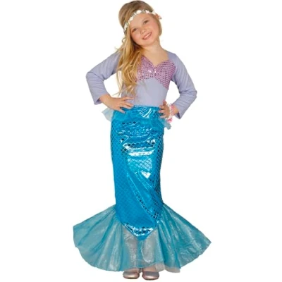 Imagen de FIESTAS GUIRCA Disfraz de Sirena Azul Infantil Niña, 10 12 años