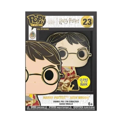 Imagen de Funko Large Pop! Enamel Pin Harry Potter POA 20th On Broom Pins de Esmalte Broche Coleccionable para Mochilas Y Bolsos Idea Regalo Mercancia Oficial