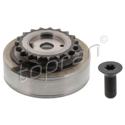 Imagen de TOPRAN 117 989 Ajustador árbol de levas Lado escape con rueda dentada tornillo AUDI: A3 Hatchback, A4 B6 Berlina, B7 Avant