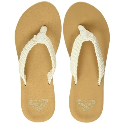 Imagen de Roxy Porto, Zapatos de Playa y Piscina para Mujer, Blanco (Natural Nat), 36 EU