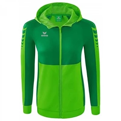 Imagen de ERIMA Mujer Six Wings Chaqueta de entrenamiento con capucha, green, 38
