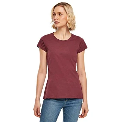 Imagen de Build Your Brand Camiseta básica para Mujer, Cereza, XL