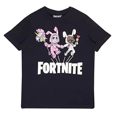 Imagen de Fortnite Camiseta para Niño, T Shirt Oficial, 7 15 Años, Color Rojo
