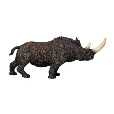 Imagen de MOJO Woolly Rhino Figura de juguete prehistórica dinosaurio extinto para jugar y coleccionar