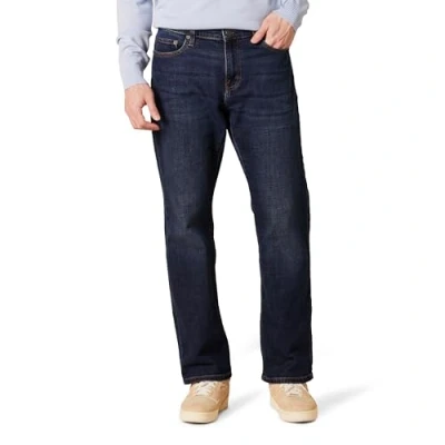 Imagen de Amazon Essentials Vaqueros Acampanados de Corte Recto Hombre, Azul Oscuro Vintage, 33W / 34L