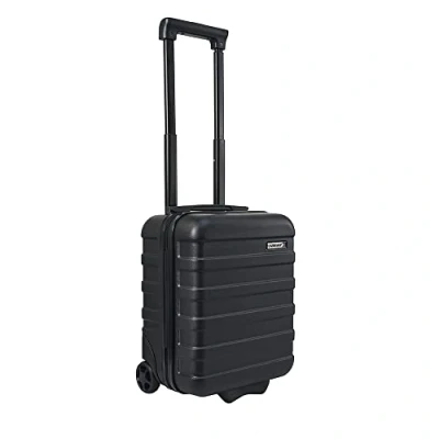 Imagen de Cabin Max Anode 40 x 30 20 cm Hardscalen Maleta con Ruedas para bajo Asiento, 24 L, Wizz Air, Eurowings (Black, cm, Ampliable a 25 cm)