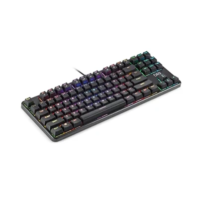 Imagen de DR1TECH Raven+ Teclado Mecánico TKL Gaming RGB para PC [20Mln De Clic] 87 Teclas Anti Ghosting USB Ergonómico con Cable (QWERTY Internacional)