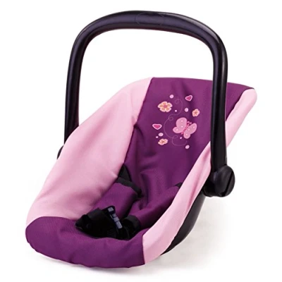 Imagen de Bayer Design Silla de Coche para muñecas, Accesorios, Asiento bebé muñecos, Rosa, pùrpura