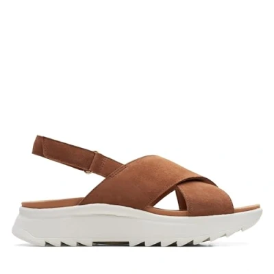 Imagen de Clarks Dashlite WISH Sandalias con plataforma, Mujer, Talla: 36, Dark tan Zapatos