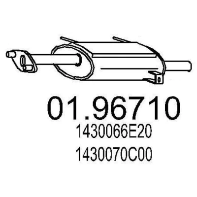 Imagen de MTS 01.96710 Silenciador trasero 610