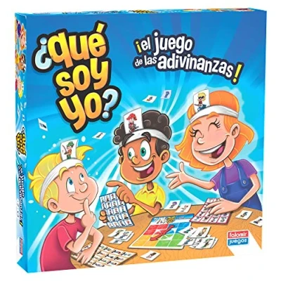Imagen de Falomir Juego de Mesa ¿Qué Soy Yo? Mejora Vocabulario y Desarrollo Motriz Intelectual Sensitivo Edad 7 Años Perfecto parta Jugar en Familia