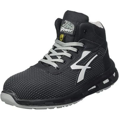 Imagen de U Power Red Lion Stego, Safety Shoes,Zapatos de Seguridad, Altos, Ligeros y Flexibles, Antiperforación, Antipinchazos, con Inserto Infinergy, Puntera Aluminio Grey