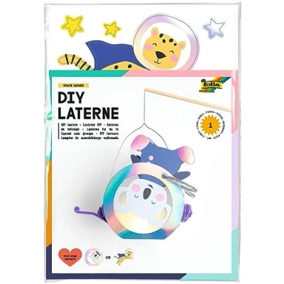 Imagen de folia 94205 Set de manualidades para farolillos SPACE SAFARI, aprox. 10 x 23 33 cm Material un farolillo, se puede diseñar como koala o tigre