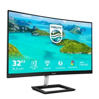 Imagen de Monitor Philips E Line 325E1C/00, 32&quot;, 4 ms, QHD, 2560 x 1440, LCD, Negro