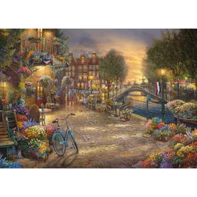 Imagen de Schmidt Spiele Thomas Kinkade, Amsterdam Puzzle de 1000 Piezas, Multicolor (CSG59917)