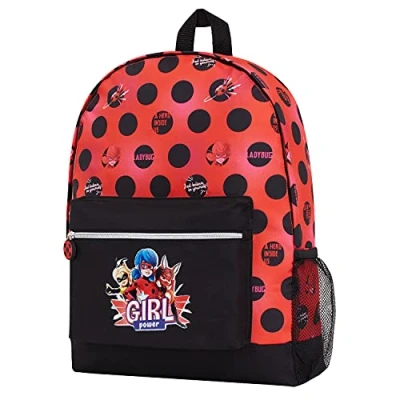 Imagen de Miraculous Ladybug Mochilas Escolares Juveniles Con Reina Y Rouge, Bolsa Mochila Colegio Viaje, Regalos Originales Niñas