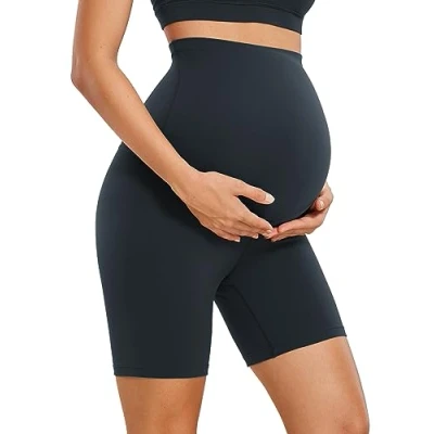 Imagen de CRZ Yoga Womens Butterluxe Maternity Shorts Pantalones Cortos para Embarazadas 15cm True Navy 40