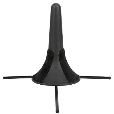 Imagen de soporte de trompeta, trompeta trípode metal ligero portátil, accesorio diseño plegable tres pies para trompetas