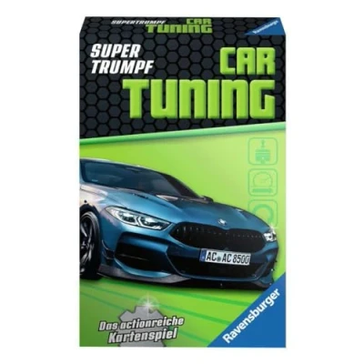Imagen de Ravensburger Juego de Cartas Supertrumpf Car Tuning 20684, cuarteto y Triunfo para Aficionados a la tecnología Partir 7 años