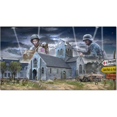 Imagen de Italeri 6199 1:72 Batalla de Normandía St. Mère Église modelismo, Kit, Modelo Suelo, Hobby, Pegar, Kit plástico, detallado