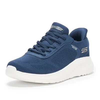 Imagen de Skechers Zapatos deportivos sin cordones Bobs Squad Chaos Current Muse para mujer, marino, 40 EU