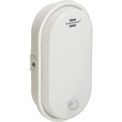 Imagen de Brennenstuhl foco LED de pared/Foco ovalado 15W con sensor movimiento (1680lm, 4000K, IP54, para interiores o exteriores, montable, detector infrarrojo)