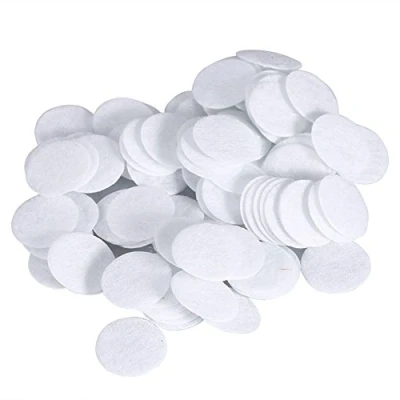 Imagen de 100 almohadillas de filtro algodón redondas para eliminar puntos negros (15 mm)