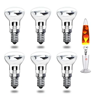 Imagen de Bonlux 40W E14 R39 Foco SES Bombilla, Reflector Bombilla Incandescent, Reemplazo de Lámpara Lava Lite (Luz Cálida, 6 Unidades)