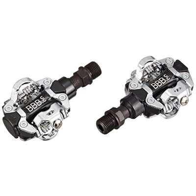 Imagen de BBB Cycling Pedales y calas SPD para Bicicleta MTB E Eje 9/16 &quot;. Color Negro. Tamaño 50x55mm Modelo TouchMount BPD 74