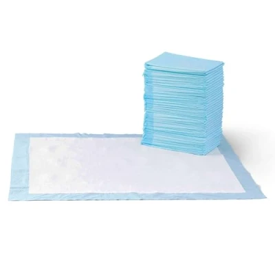 Imagen de Amazon Basics Almohadillas de adiestramiento Perros y Cachorros, diseño 5 Capas a Prueba Fugas con Superficie Secado rápido, XL, 60 Unidades, Azul
