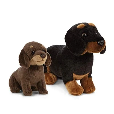 Imagen de Nature AN484 Living Peluche para Perro y Cachorro, Color black &amp; brown, paquete (Keycraft , color/modelo surtido