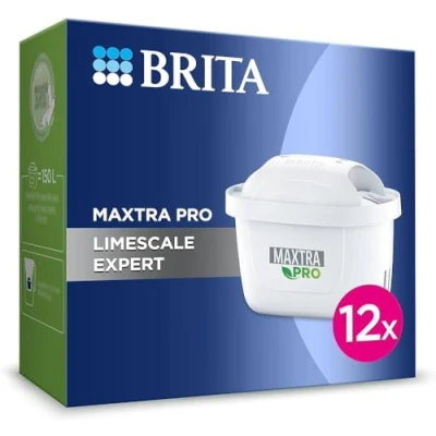 Imagen de Filtro de agua BRITA Maxtra Pro Limescale Expert, paquete semestral 12 Filtros nueva generación Excelente para bebidas calientes y protección contra la cal cafeteras y, 1050848