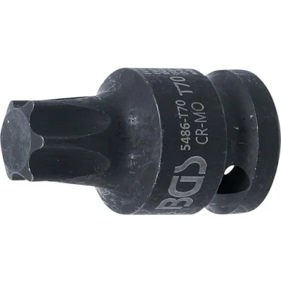 Imagen de BGS 5486 T70 Punta de vaso impacto entrada 12,5 mm (1/2&quot;) perfil en T (para Torx)