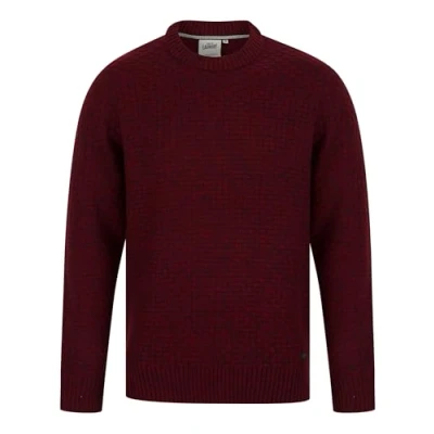 Imagen de Tokyo Laundry Brendean Jersey de punto grueso con cuello redondo para hombre, Claret Twist, XXL