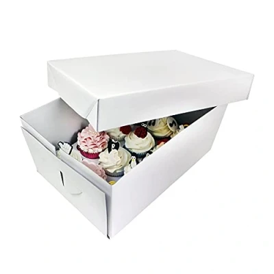 Imagen de PME CBO906 Moldes para Cupcakes Extra progundo, Caja con 12 Unidades, Blanco, 31 x 22 14 cm