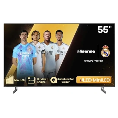 Imagen de TV Mini LED 55&quot; Hisense 55U6NQ, UHD 4K, Quad Core/MT9603, Dolby VIsion&amp;Atmos, Smart TV, LED, Game Bar, IA, Negro