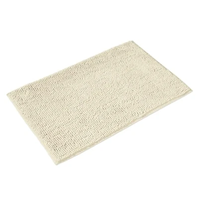 Imagen de WohnDirect Alfombra baño Crema 50x80cm Alfombrilla Antideslizante Y Lavable Cómoda Súper Absorbente