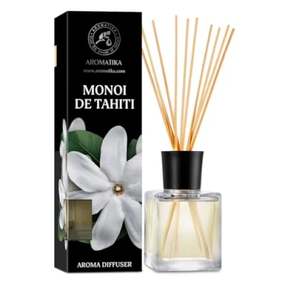 Imagen de Monoi de Tahiti Aroma Difusor 200ml Caña Room Fragrance Home Ambientador Idea Regalo Tiare