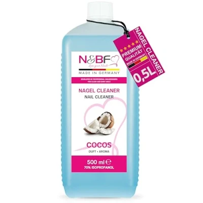 Imagen de N &amp; BF Limpiador de uñas 570 ml, para gel Esmalte 70% alcohol por Isopropanol Calidad y limpieza. 570ml