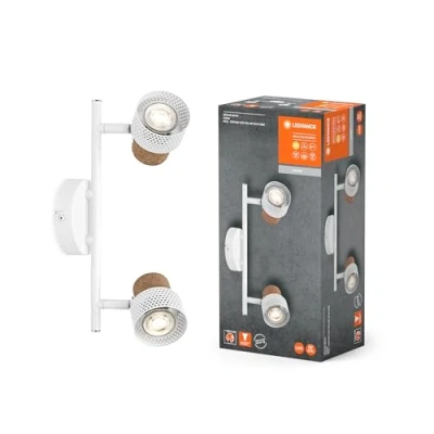 Imagen de LEDVANCE LED downlight Cork, GU10, 2 luces, atenuable, blanco
