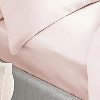 Imagen de Bianca 400TC Cotton Sateen Sábana Bajera Ajustable, Algodón, Colorete, Matrimonio Grande