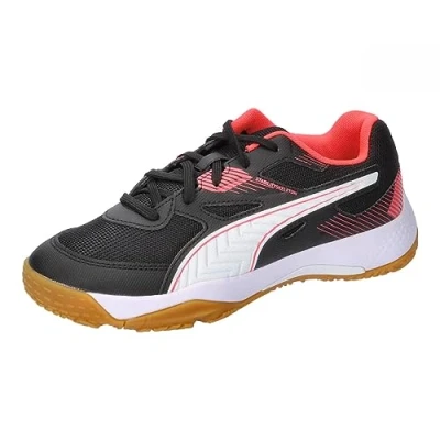 Imagen de Puma Solarflash JR II Unisex Zapatillas de balonmano para niños, Talla: 37.5, Black/fire orchid/white Zapatos