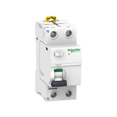 Imagen de Schneider Electric A9R81225 iID Interruptor Diferencial, Clase AC, 2P, 25A, 30mA, 73.5mm x 36mm 91mm, Blanco